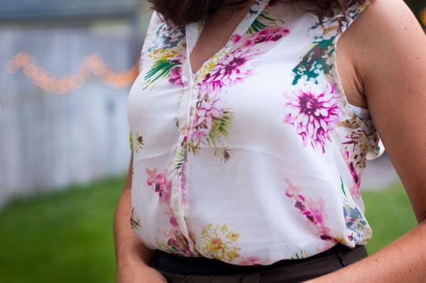 Sugared Rush Summer Florals hm blouse